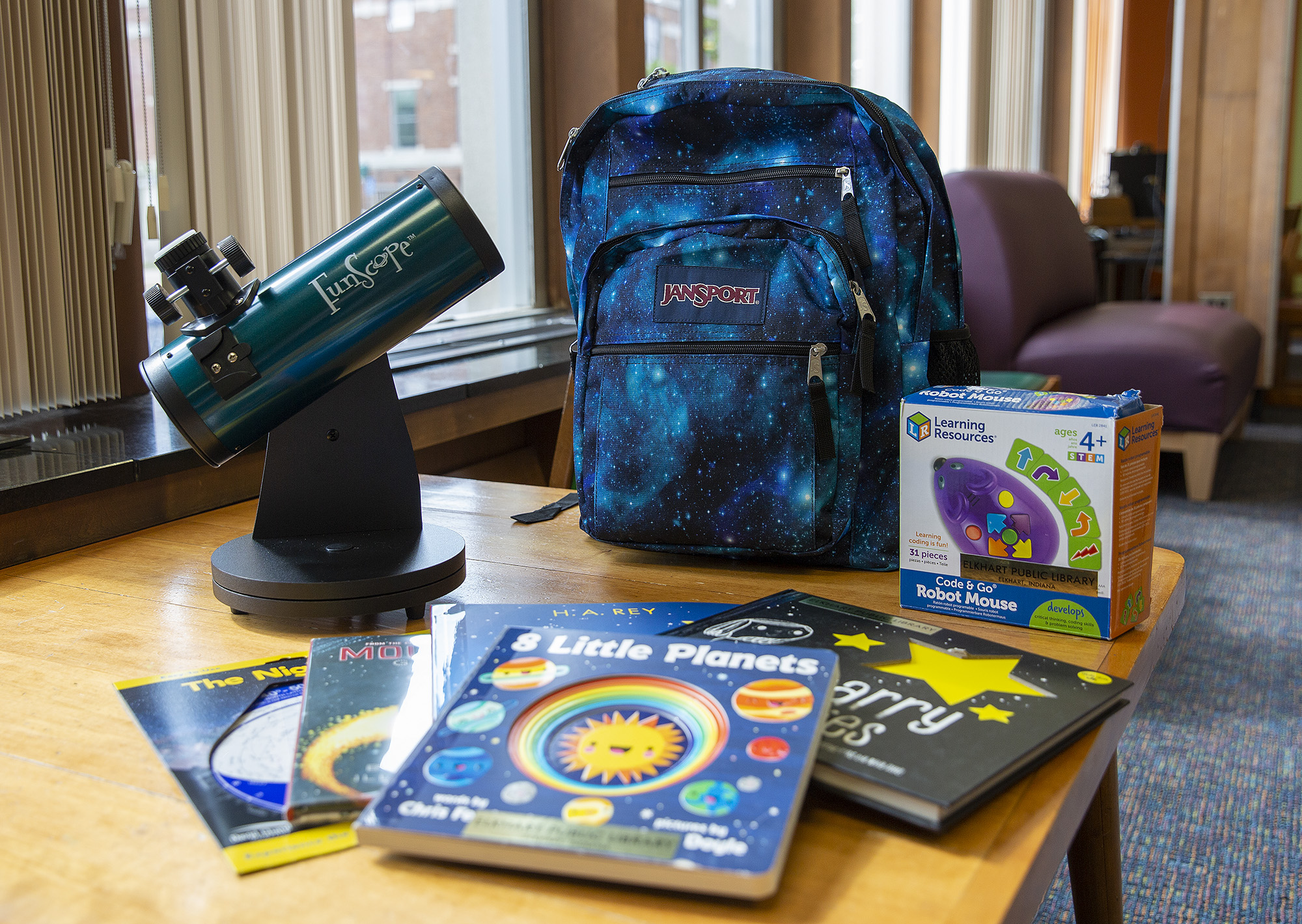 Backpack through space with new library item Elkhart Public Library