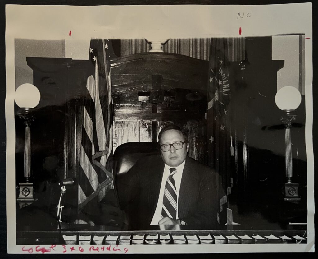 Judge David Redding in the Elkhart Circuit Courtroom