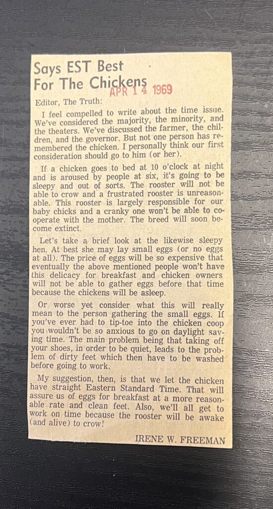 The best letter to the editor, according to The Elkhart Truth's Jim McNeile.