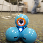 Dash robot inside the library